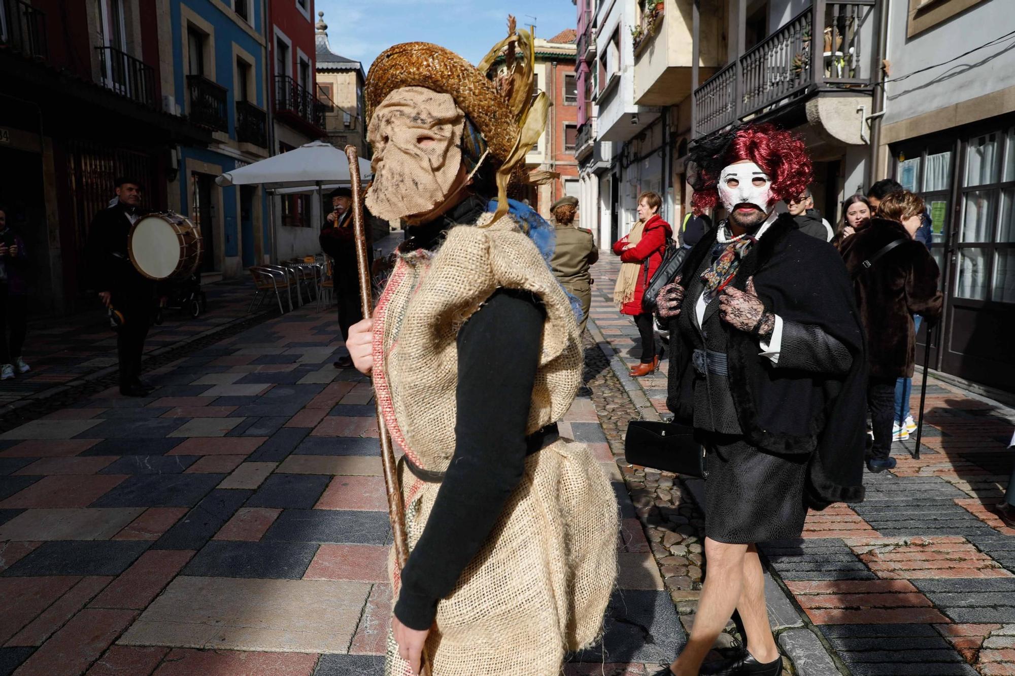 EN IMÁGENES: El Antroxu tradicional en Avilés