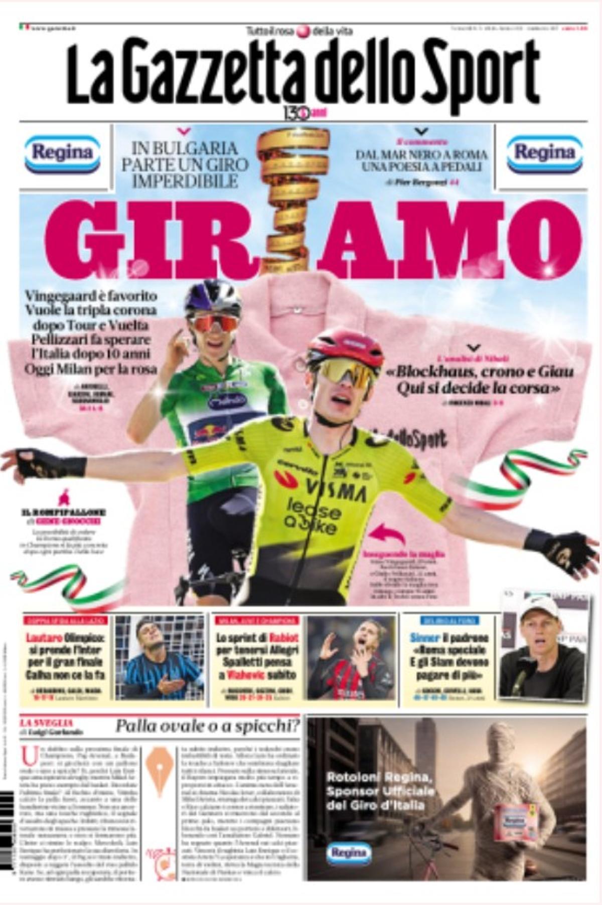 Las imágenes de las portadas de hoy