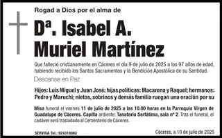 D.ª Isabel A. Muriel Martinez