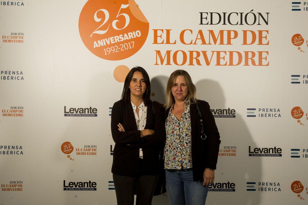 Gala 25 Aniversario Levante-EMV Edición Camp de Morvedre. Elena Ribelles, gerente Centro Comercial L'Epicentre y Dolores Rodrigo, adjunta a dirección