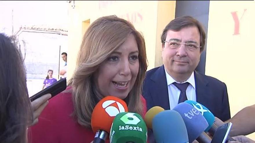 Susana Díaz: "Mañana será un día grande para el PSOE y para España"