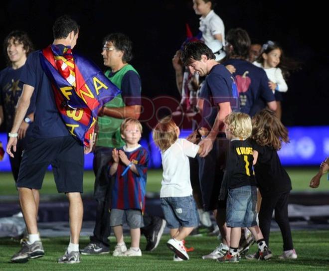 El Camp Nou acogió la fiesta de la Liga