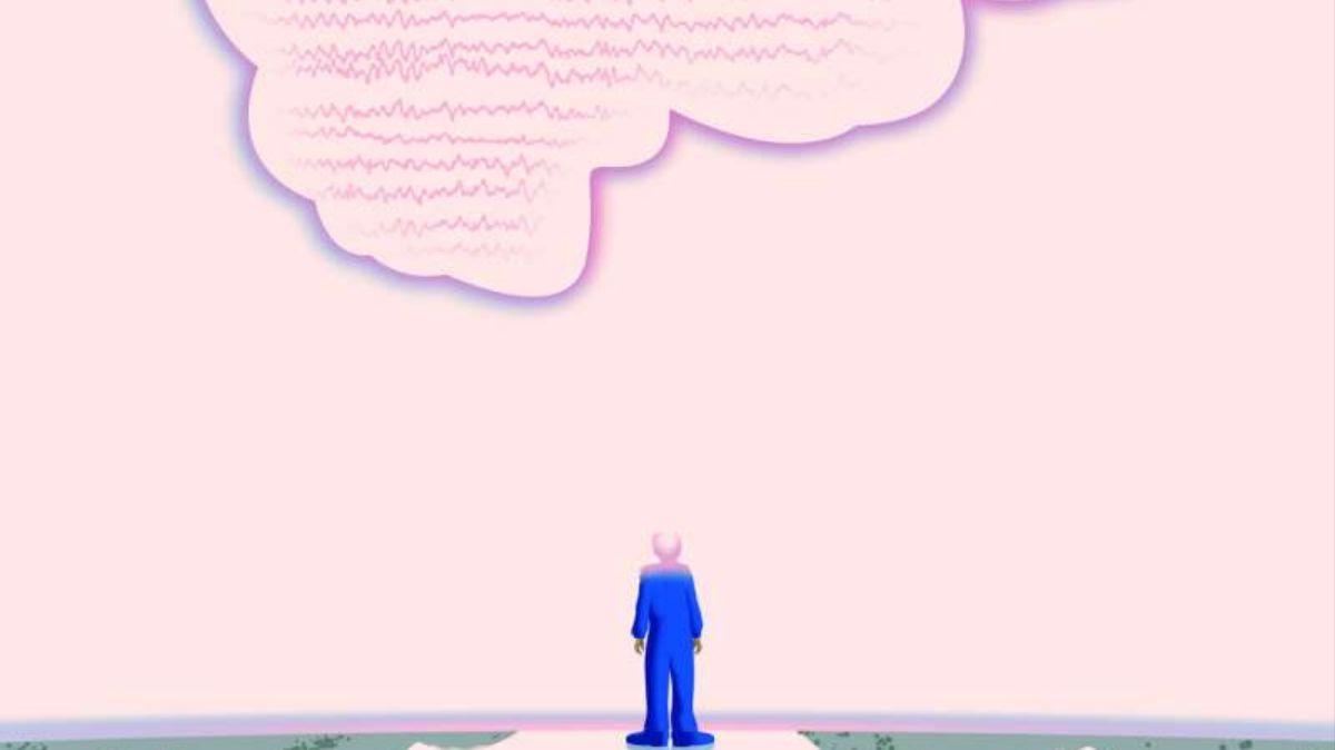 Representación gráfica de la "mente en blanco".