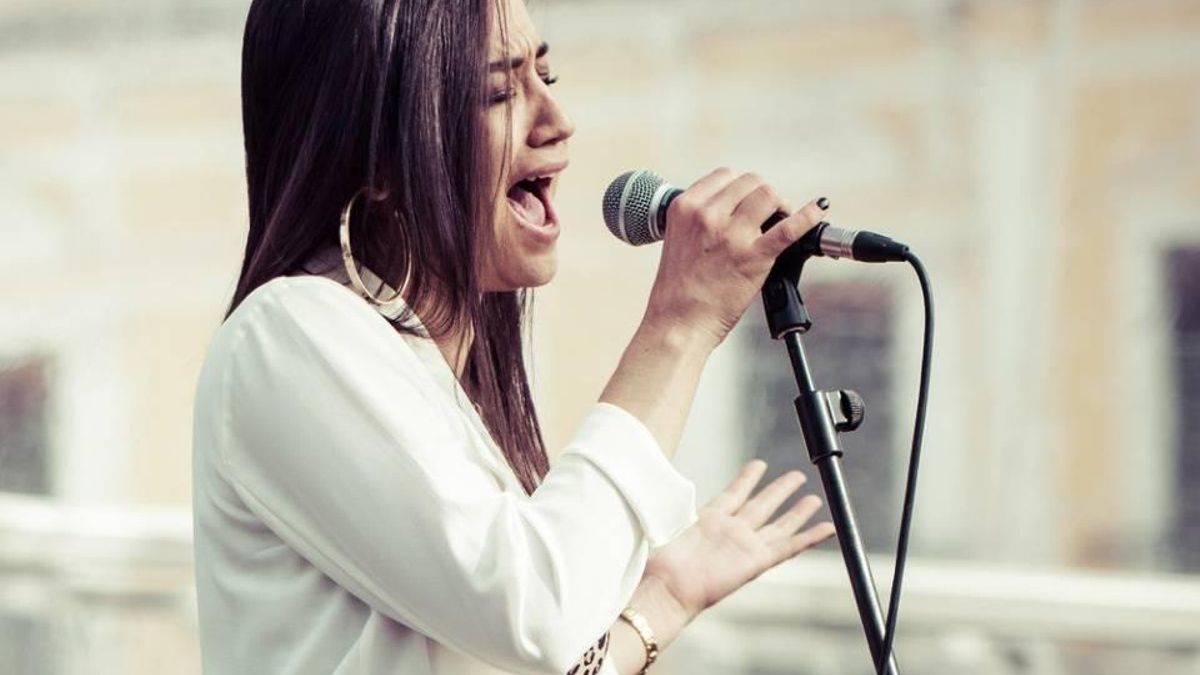 Carolina Fernández 'La Chispa' en una de sus actuaciones