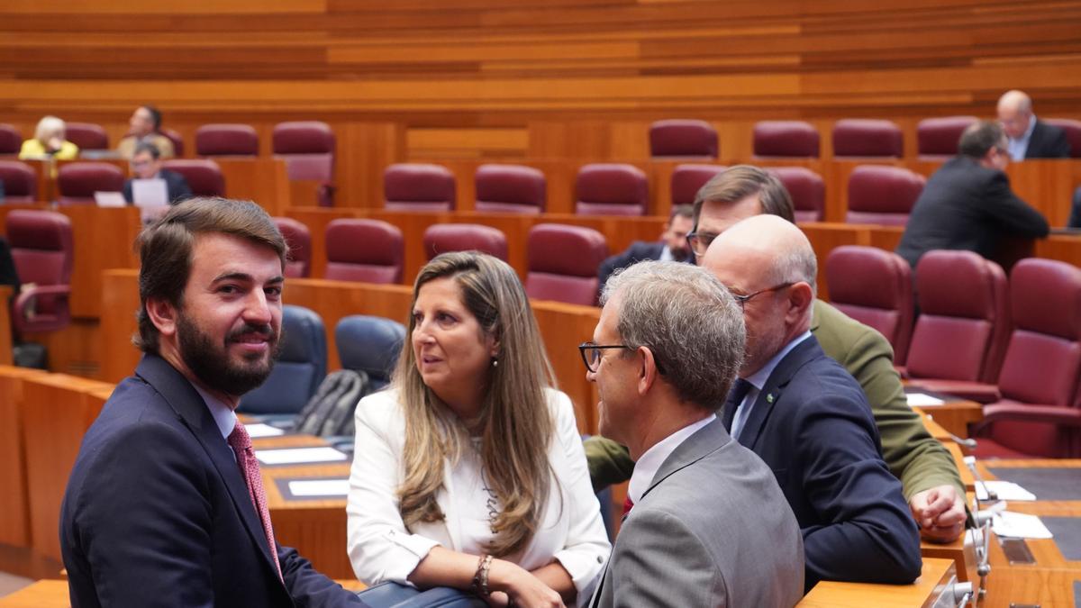 El vicepresidente García-Gallardo en una sesión de las Cortes.