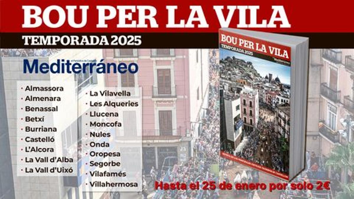 El anuario 'Bou per la Vila 2025', a la venta en todos los quioscos por 2 euros.