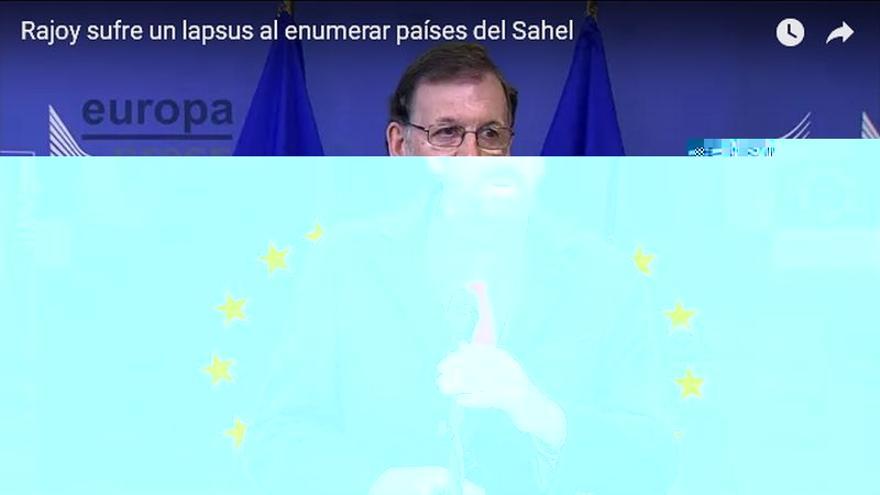 Rajoy se queda en blanco al enumerar los países del Sahel