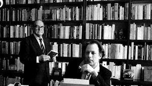 El filósofo Julián Marías y su hijo, el escritor Javier Marías.