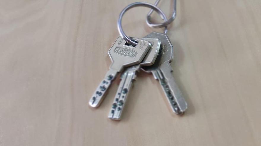 Las llaves de una vivienda.