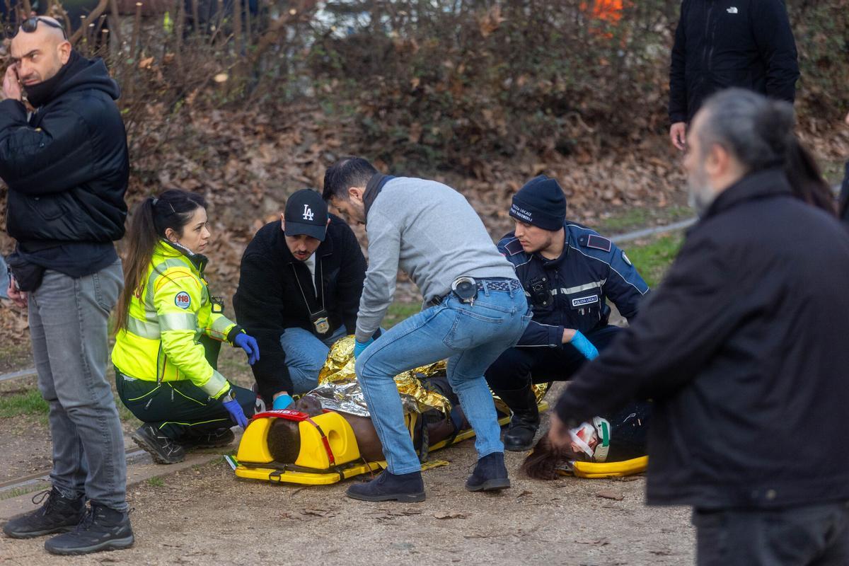 Accidente de tranvía en Milán.