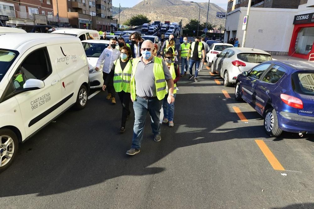 Protesta por el cierre de bares y restaurantes en Cartagena