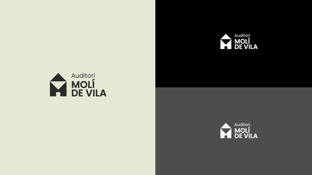 Nuevo logo del Auditori Molí de Vila de Quart por Inat.