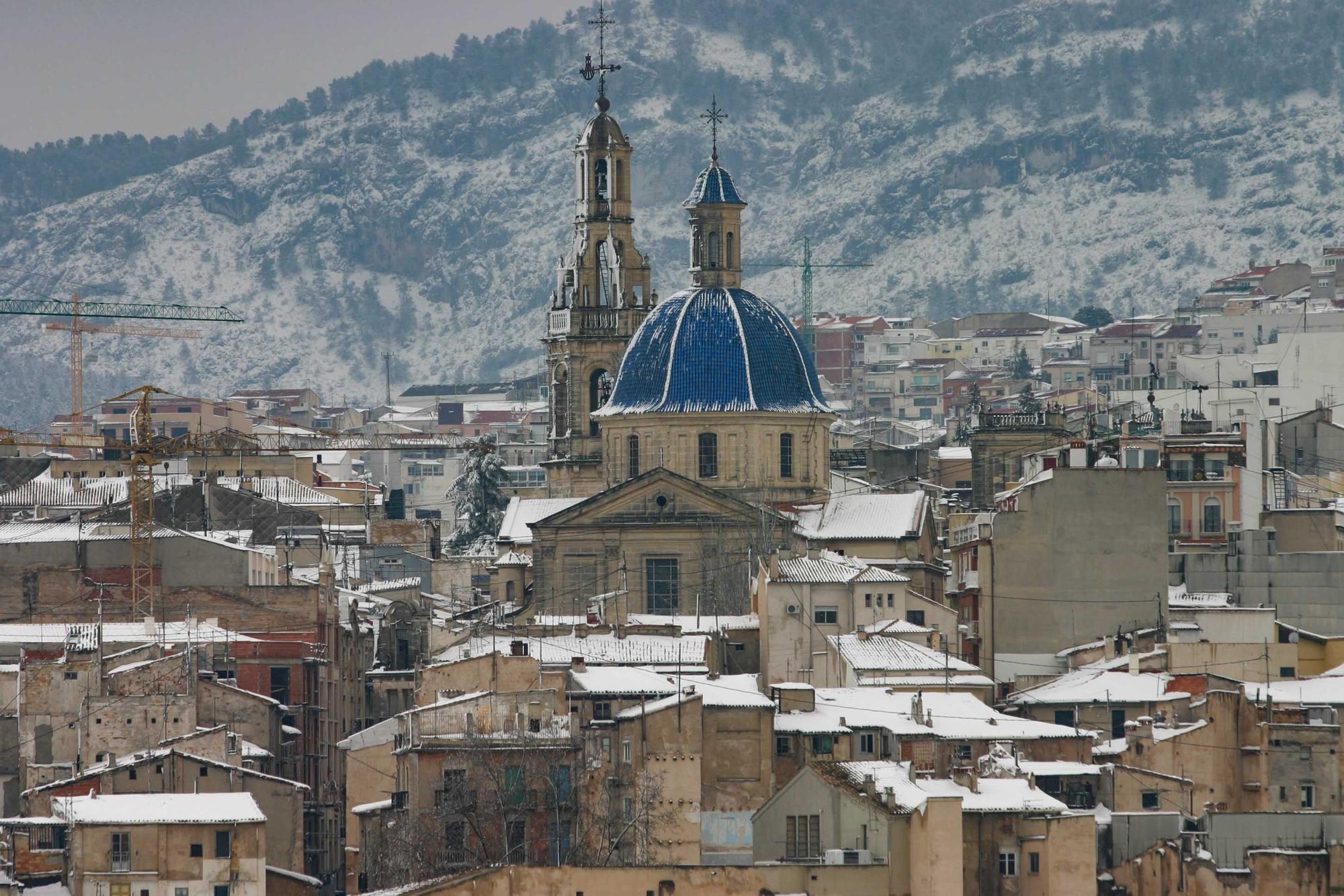 La gran nevada de marzo de 2005 en el interior de la provincia de Alicante