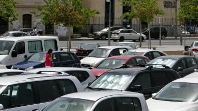 Aparcamiento donde se construirá la nueva sede y juzgados.