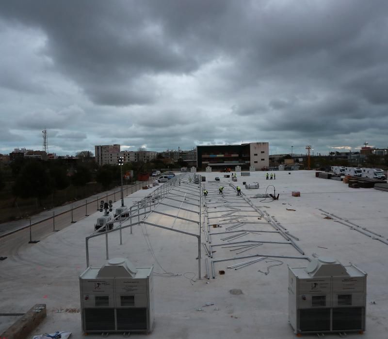 Así avanzan las obras del hospital de campaña