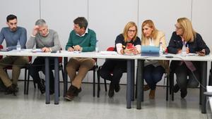 Marlaska, Mazón, Bernabé, Pradas y Camarero, este sábado en la reunión del Cecopi.