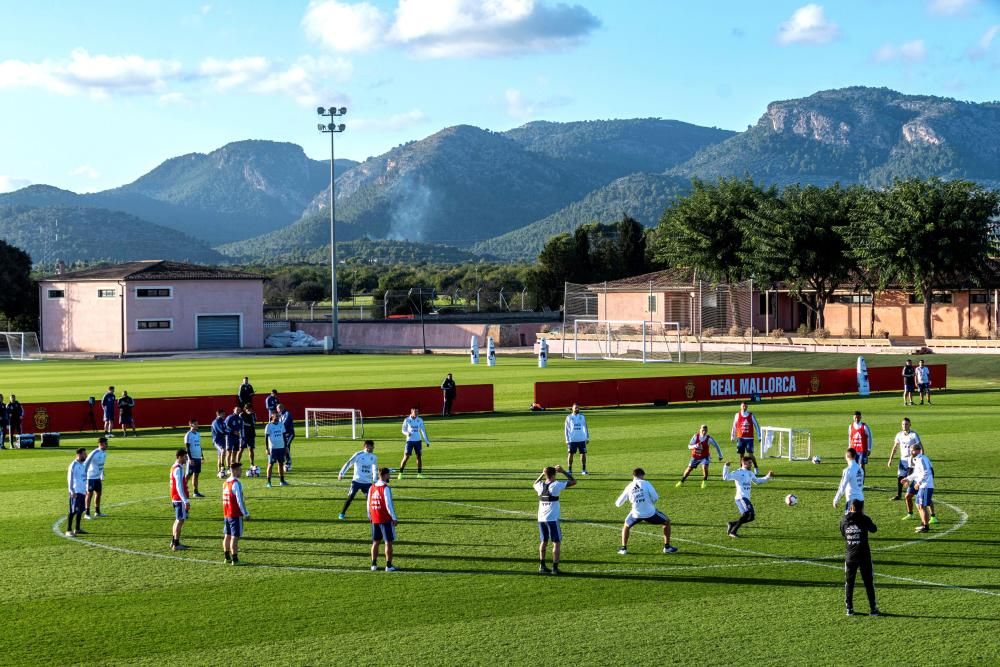 Segundo entrenamiento de la Argentina de Messi en Son Bibiloni