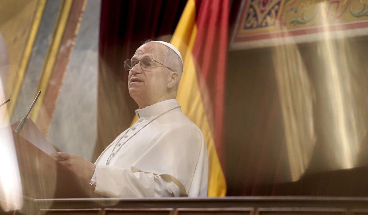 Madrid. 08.06.2026. El Papa León XIV en el Congreso de los Diputados