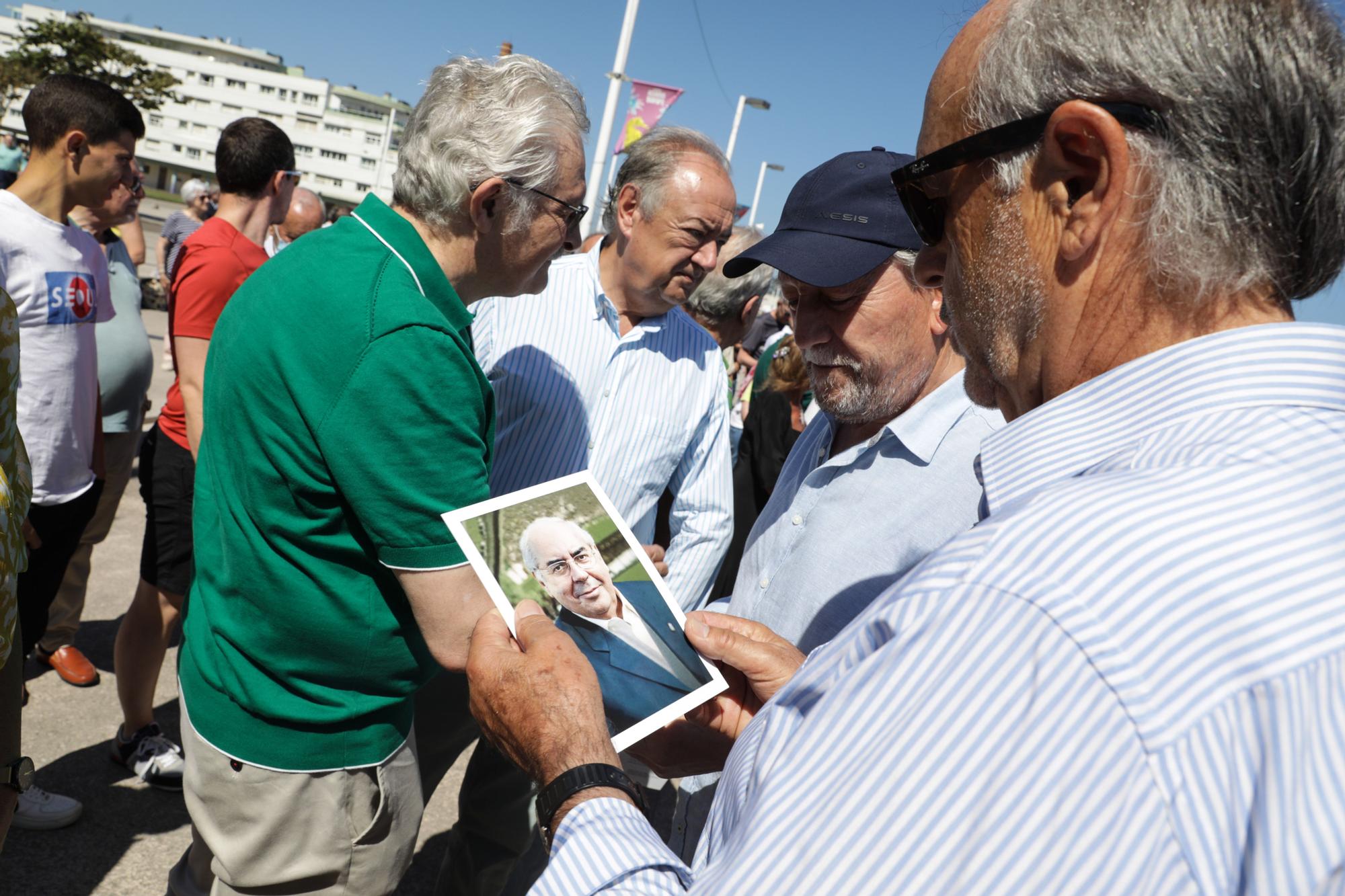 En imágenes: así fue el homenaje a Areces en Gijón