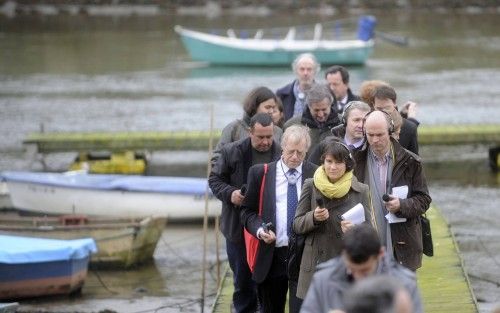 Eurodiputados visitan la Ría do Burgo