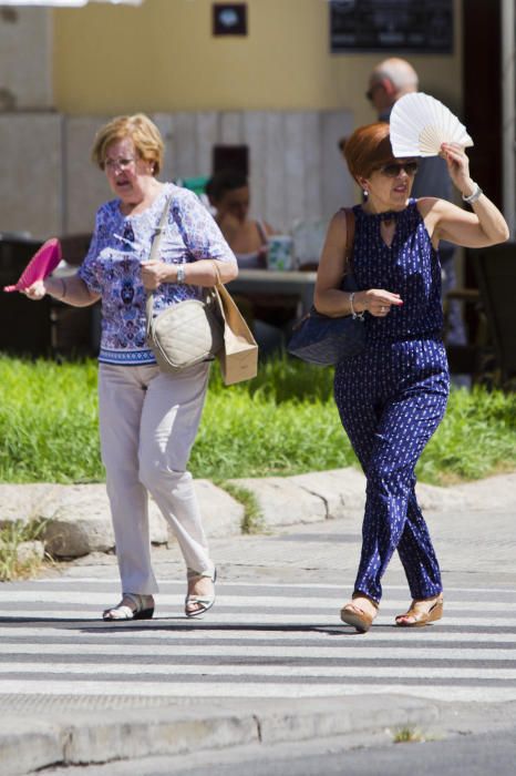 Finde de fuerte calor en Valencia