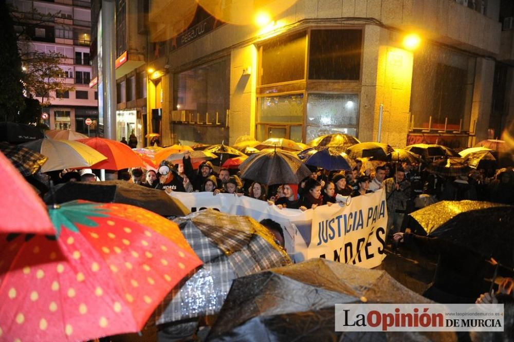 Protesta por la agresión a Andrés Martínez