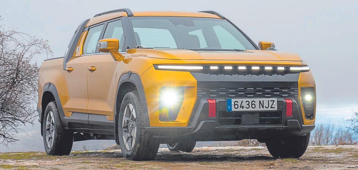 El Muso EVX es una Pick up 100% eléctrica que combina a la perfección la robustez  y  la estética limpia de un vehículo eléctrico.