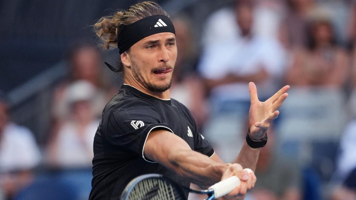 Alexander Zverev, en el duelo ante Cameron Norrie