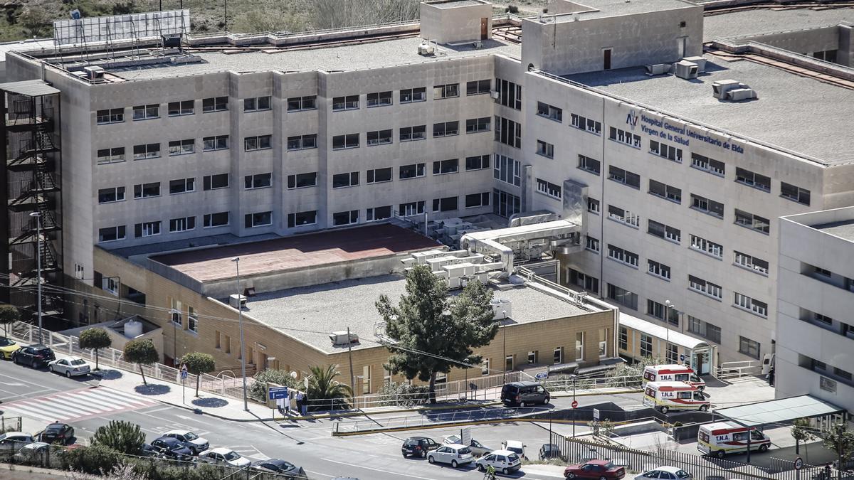 Imagen aérea del Hospital General Universitario de Elda.