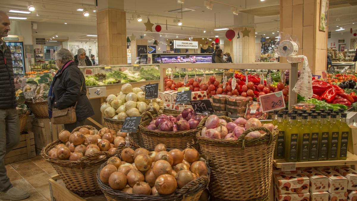 Els preus dels aliments gairebé no van variar al desembre