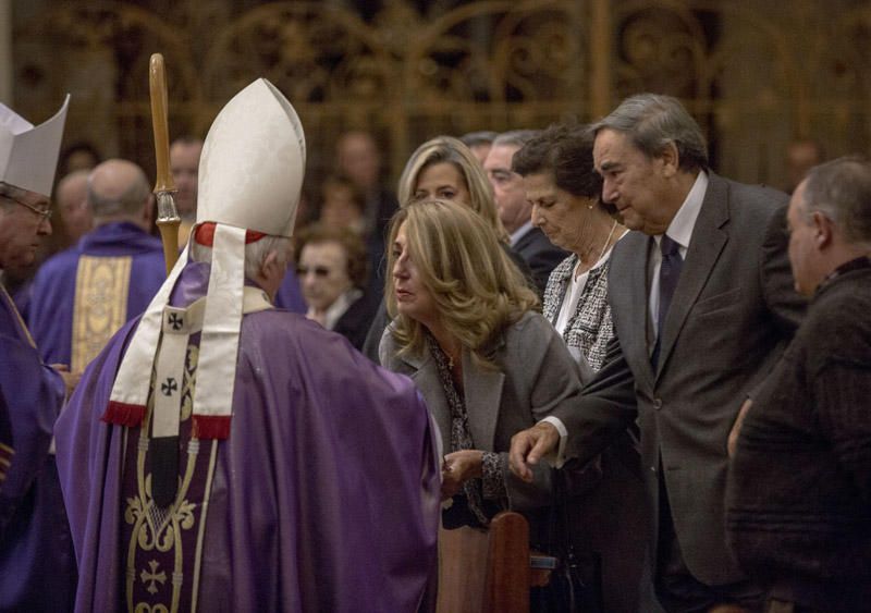 Misa celebrada en la Catedral de València en el primer aniversario de la muerte de la exalcaldesa