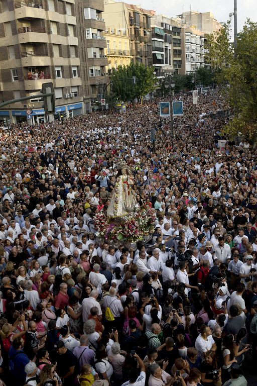 Primer tramo de la Romería de Murcia, en imágenes
