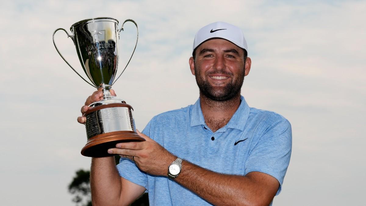 Scottie Scheffler celebra su victoria