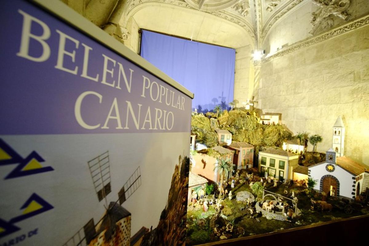Belén canario de Sevilla, que se monta en la Cámara de Comercio