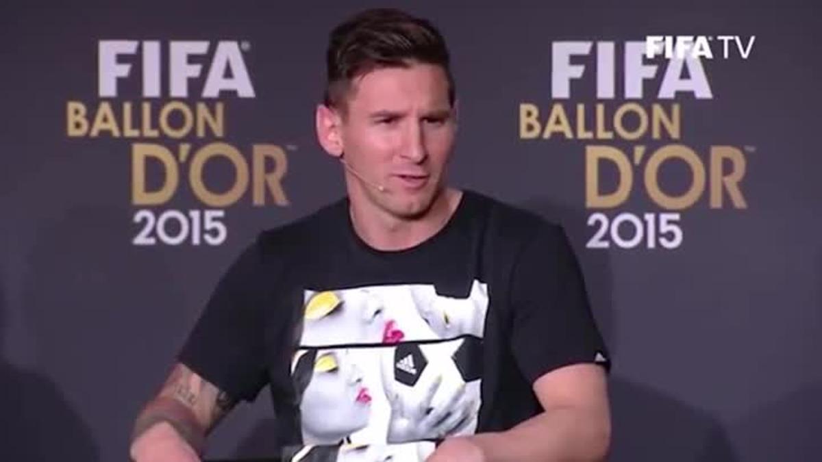 Messi, agradecido por su año en el Barça