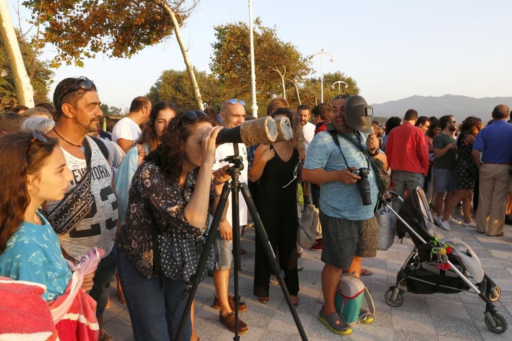 Vigo fue el mejor lugar de la Península para disfrutar del eclipse de sol