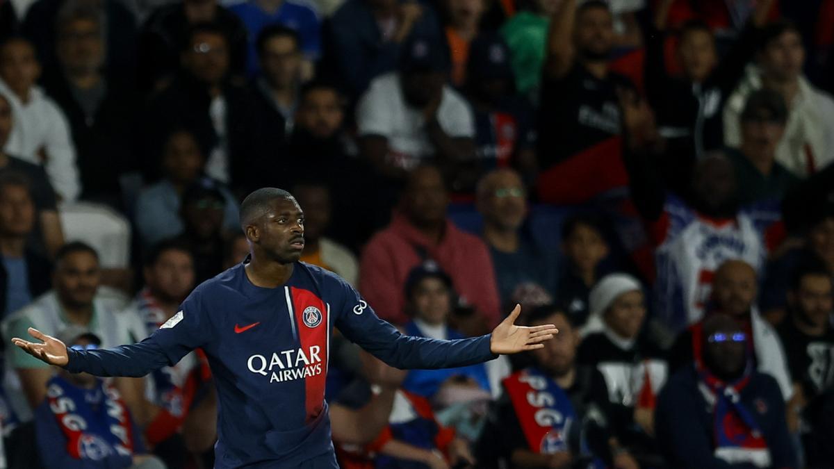 Ousmane Dembélé, durante el PSG-Lens