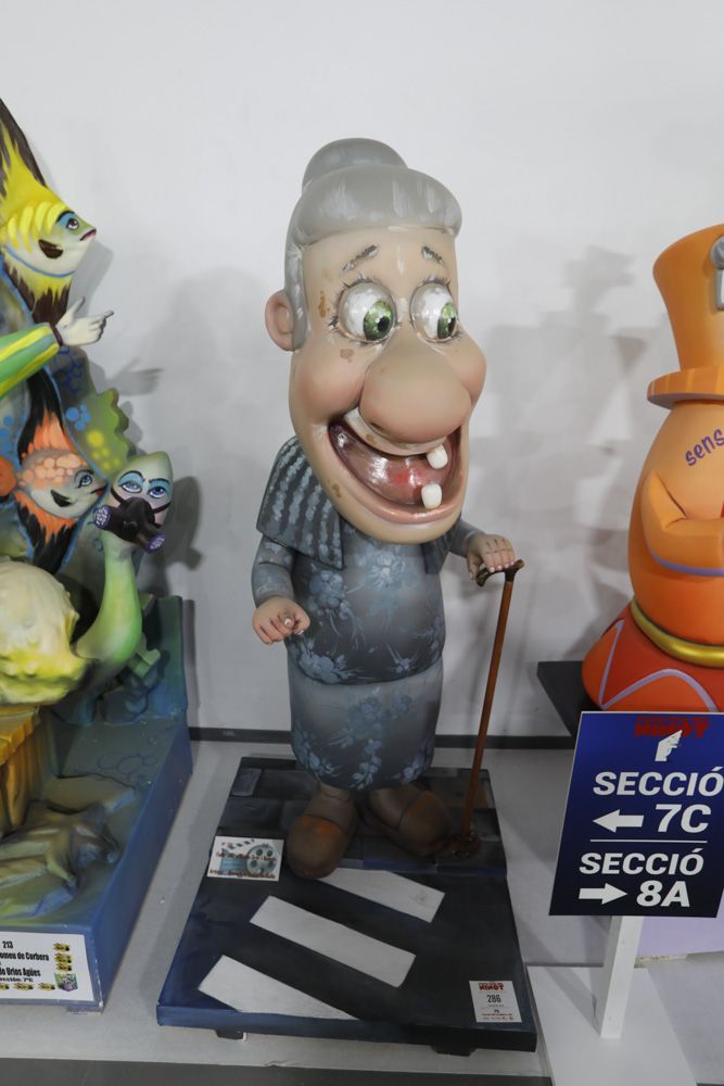 Fallas 2021: Ninots de las secciones Sexta a Octava (grandes).