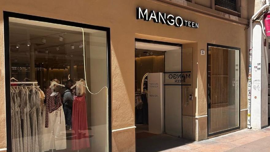 Mango abre un establecimiento de su línea Teen en la calle Nueva en Málaga