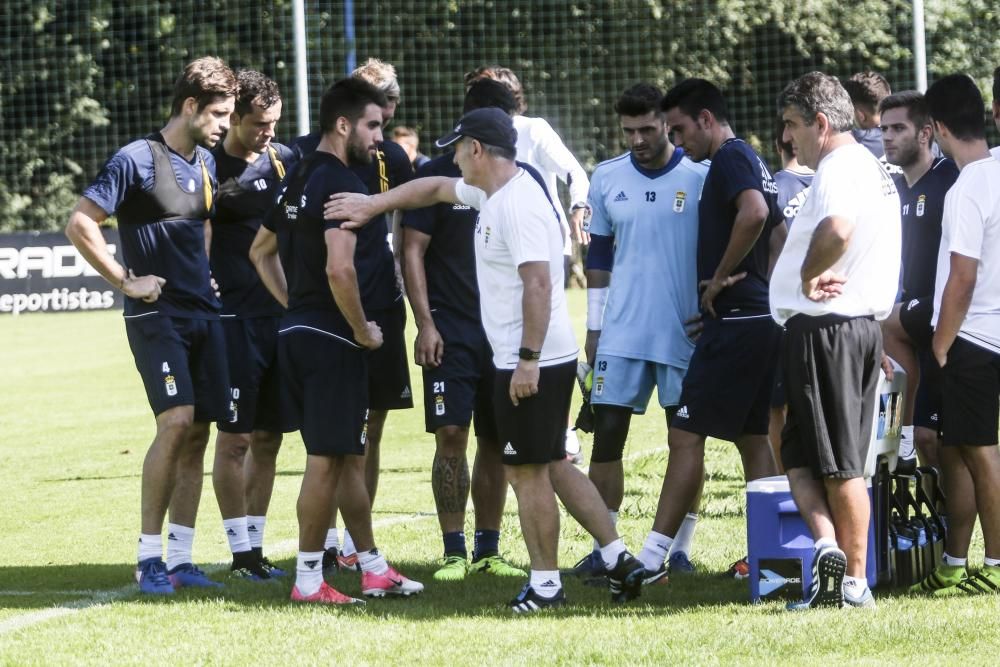 Primer entrenamiento del Real Oviedo