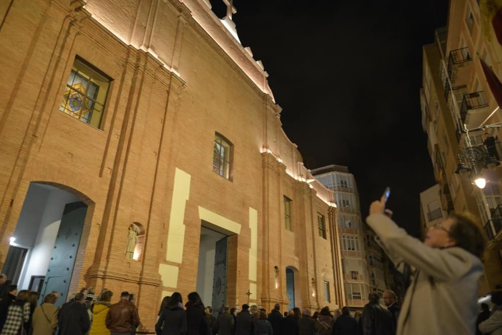 Inauguración de la fachada de la iglesia de Santa María de Cartagena