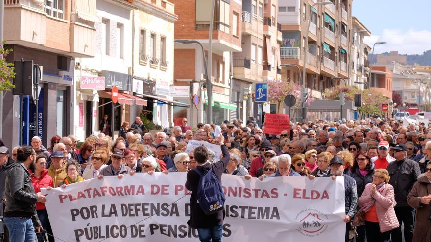 Elda y Petrer acogen este sábado una manifestación provincial en defensa de las pensiones