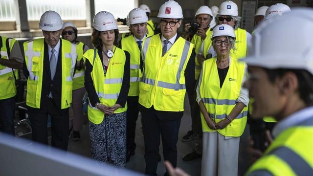 Inauguració de la nova instal·lació, amb el president Illa, ahir a Sant Feliu de LlobregatI.nauguració de la nova Estació de Tratamineto d’Aigua Potable (ETAP) Estrella de Sant Feliu de Llobregat | ZOWY VOETEN