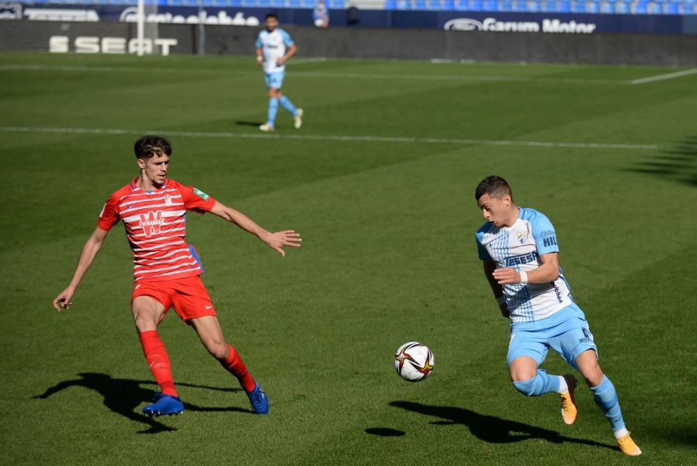 Partido de la Copa del Rey entre el Málaga CF y el Granada.