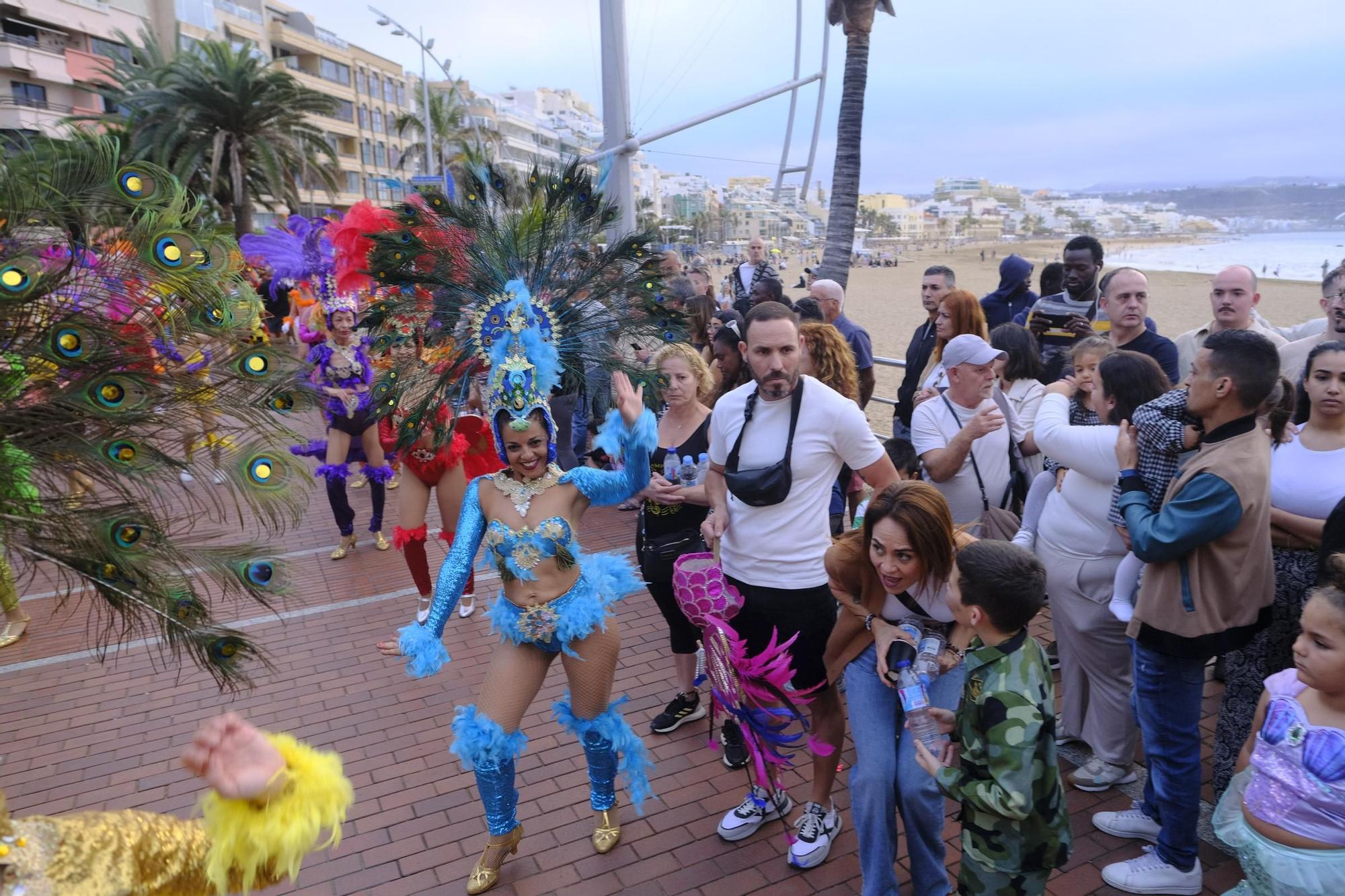 Encuentro de comparsas y batucadas del Carnaval de Las Palmas de Gran Canaria 2024