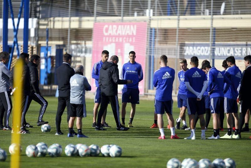 Entrenamiento del Real Zaragoza el 30 de enero