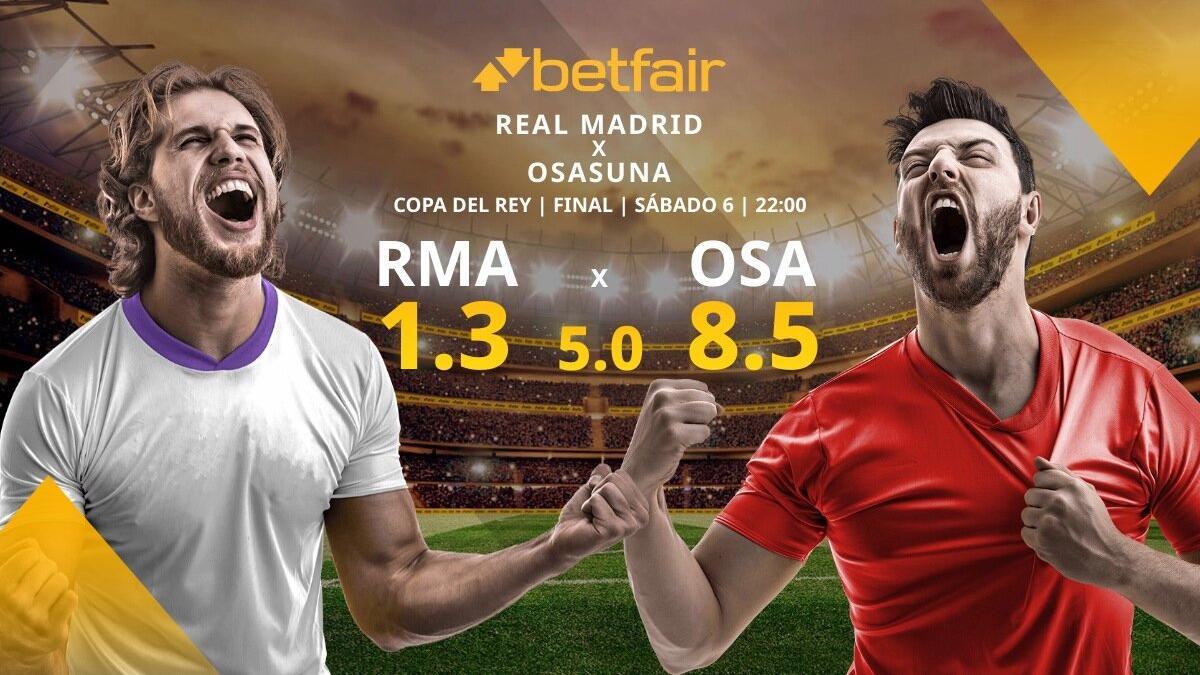 Real Madrid vs. Osasuna: horario, TV, alineaciones, estadísticas y mejores pronósticos Copa del Rey
