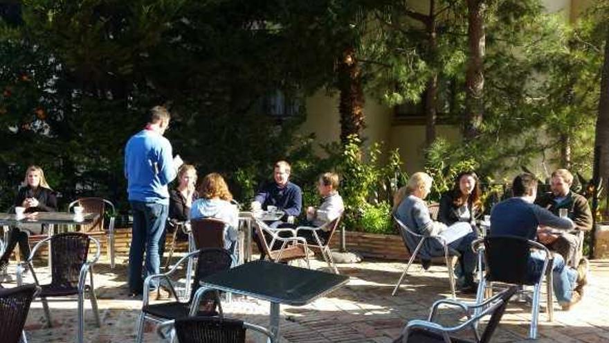 Cafetería del Instituto Malaca, un centro reconocido internacionalmente y que ha sido galardonado con cinco premios.