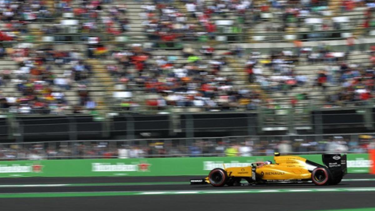 Palmer, al volante del Renault el año pasado