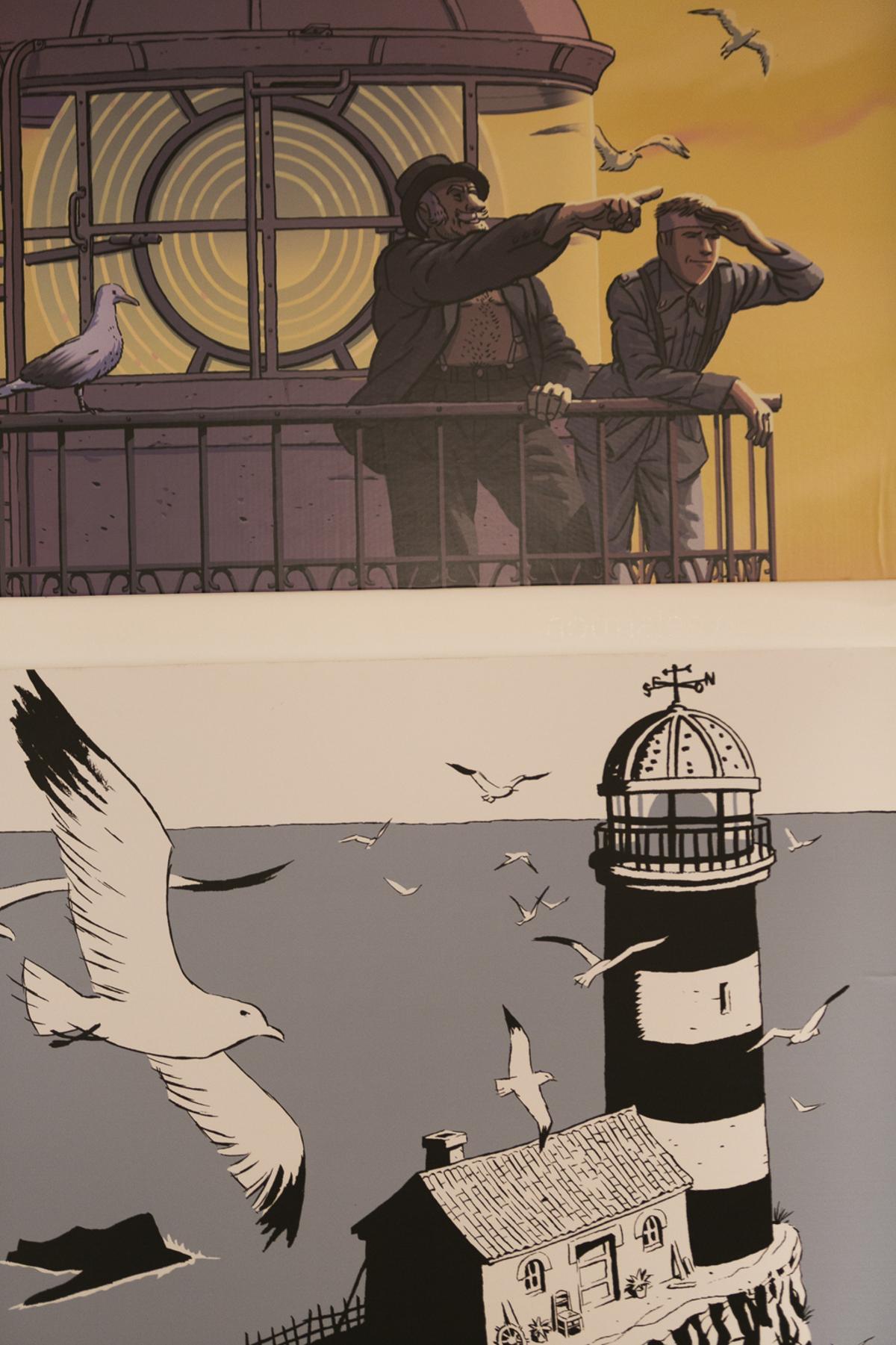 La exposición de Paco Roca en la Sala de Cómic de Avilés: "Dibujante ambulante"